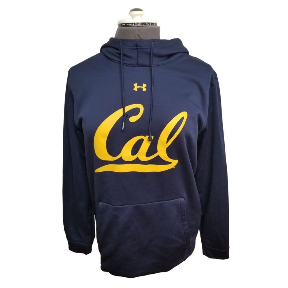 Under Armour Cal ColdGear Pullover Men's Hoodie Size Large PIT TO PIT 24 IN
